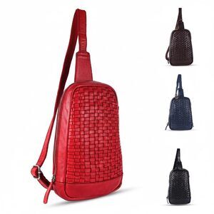 7634 Leather Crossbody Shoulder Bag – Premium Unisex Everyday Bag